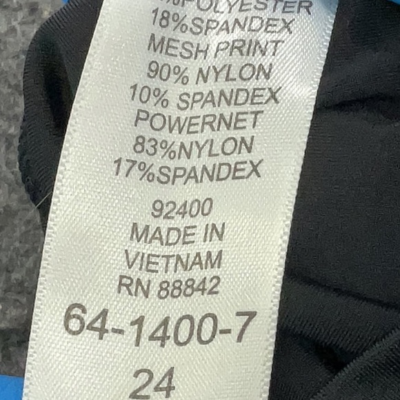 Swimsuits For All Womens Tankini Swim Top Plus Size 24 Black Brown Animal Print - Picture 5 of 7